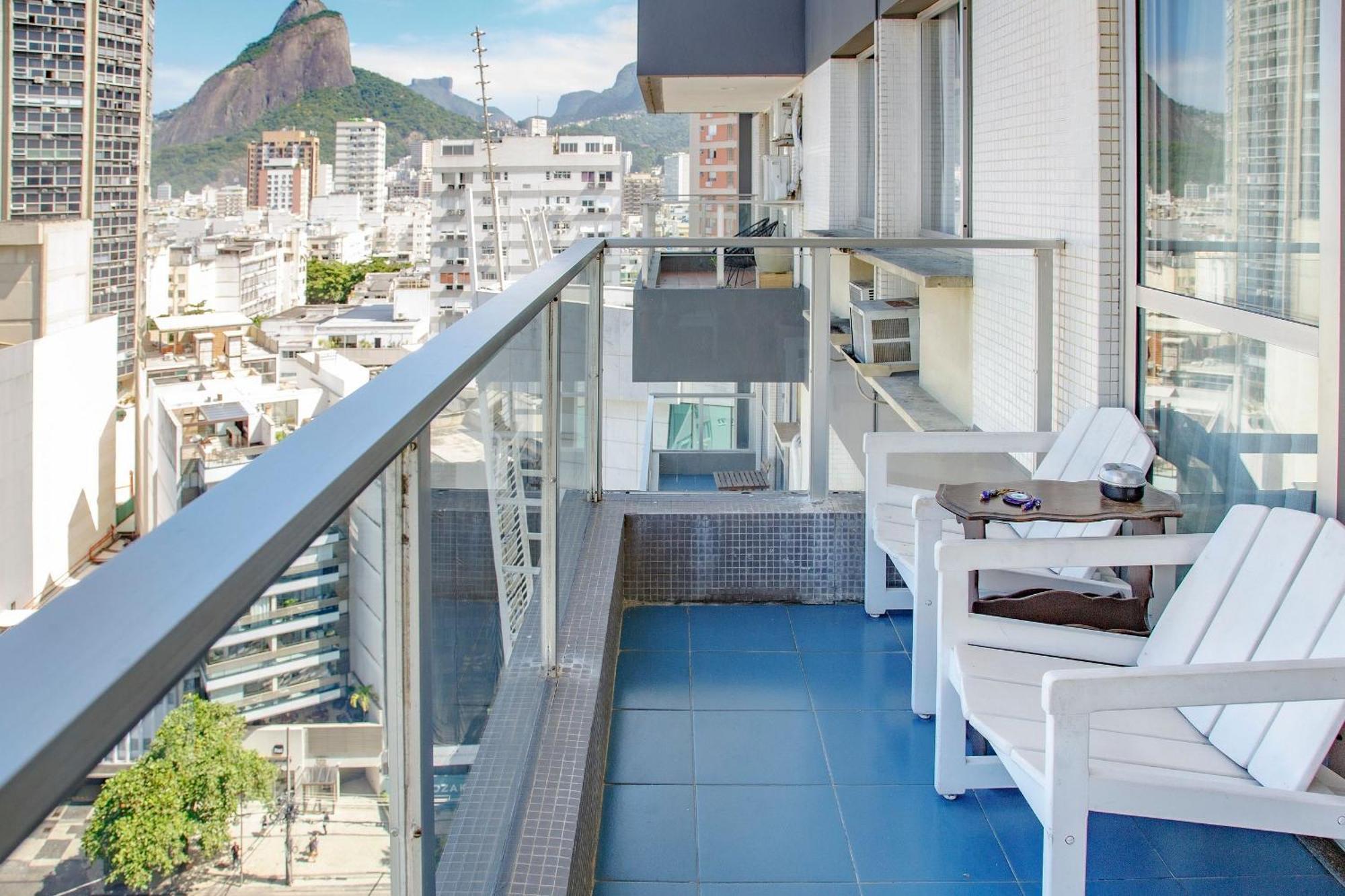 Jumpinbed - Leblon Flat Service - Sala E Quarto Com Varanda E Vista Do Mar. Rio de Janeiro Exterior foto